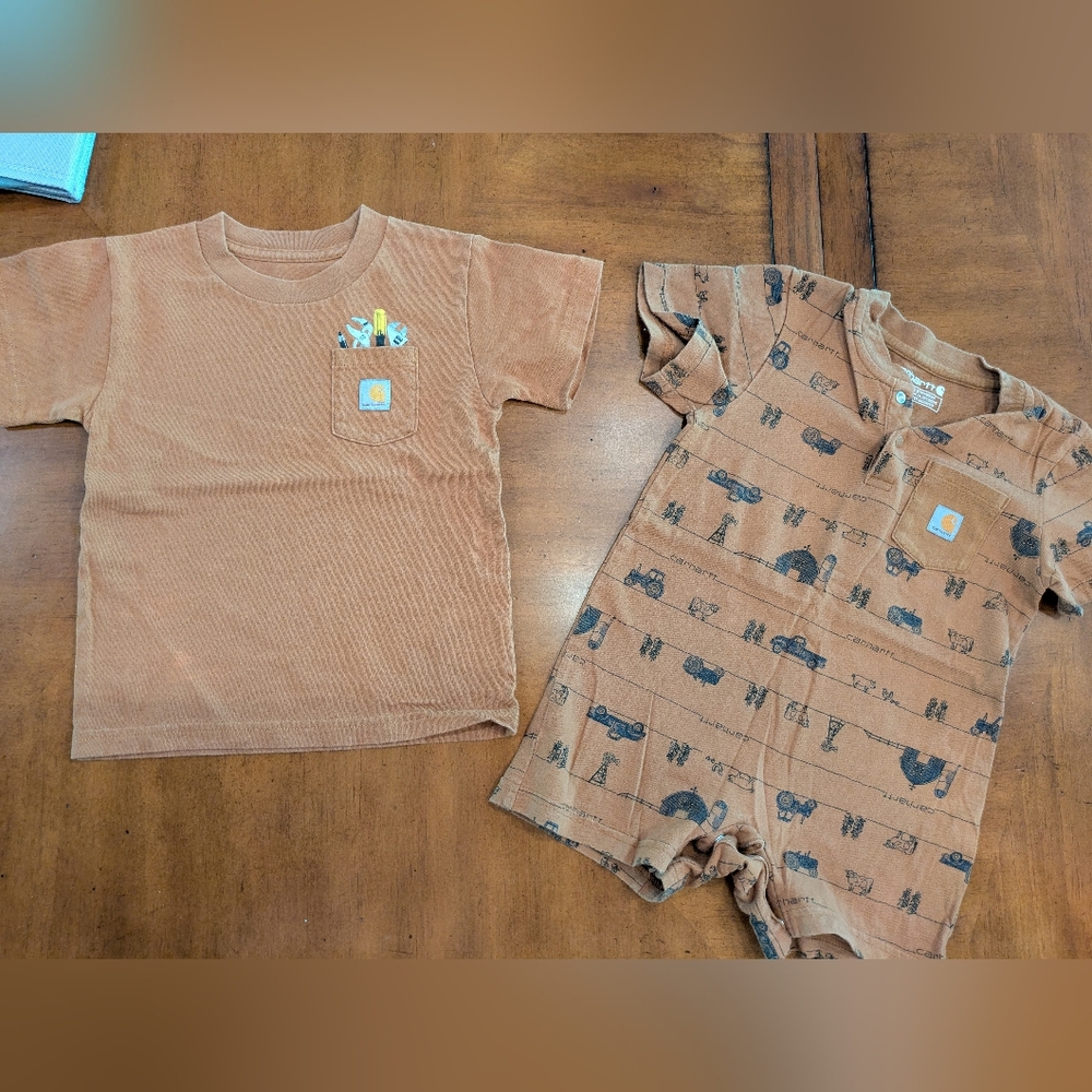 Carhartt Bundle 24M Short Sleeve And Romper